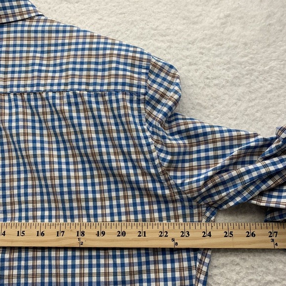 Peter Millar Button Up Shirt Mens Large L Check Plaid Golf Preppy School Comfort - Picture 8 of 13